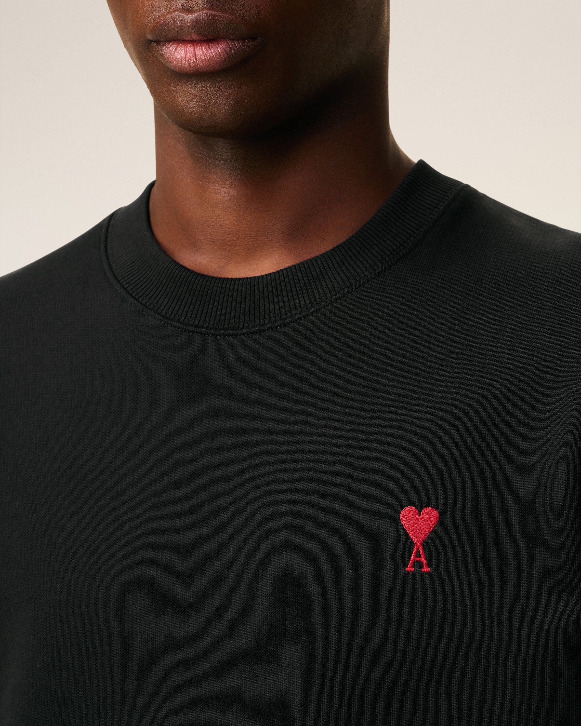 Sweatshirt Noir Ami de Coeur En Coton