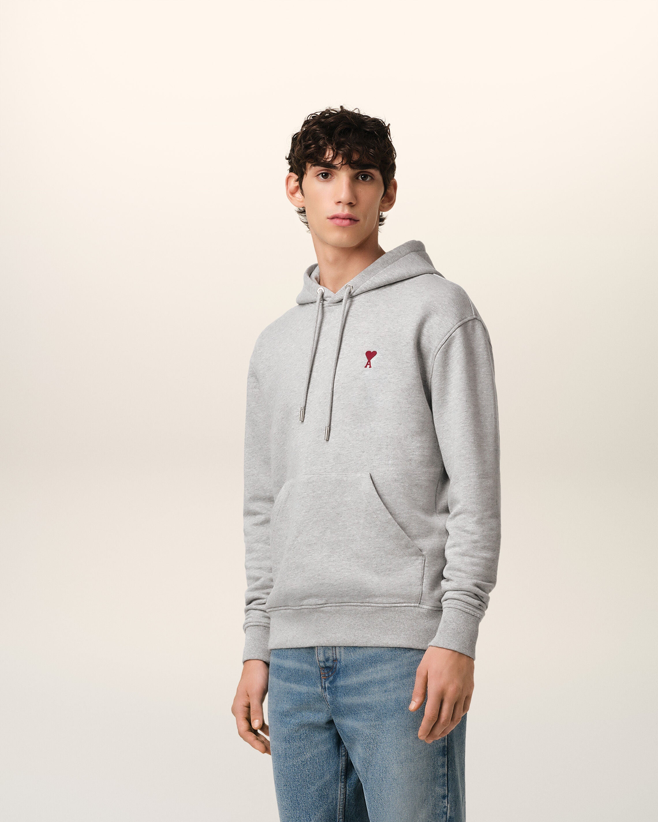 Hoodie Gris Ami de Coeur En Coton