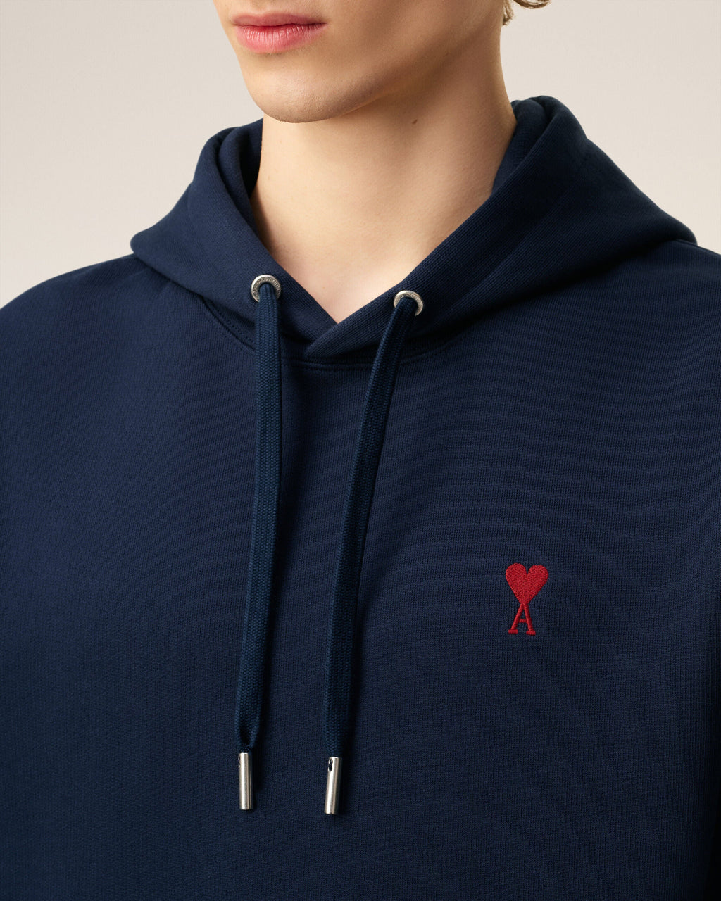 Hoodie Bleu Marine Ami de Coeur En Coton