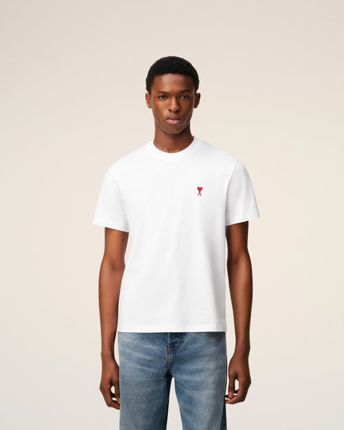 T-Shirt Blanc Ami de Coeur En Coton