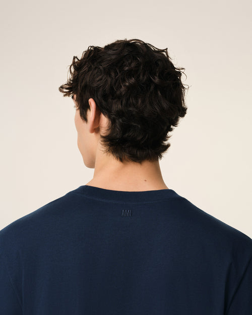 T-Shirt Bleu Marine Ami de Coeur En Coton