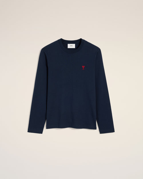 T-Shirt Noir Manches Longues Ami de Coeur En Coton