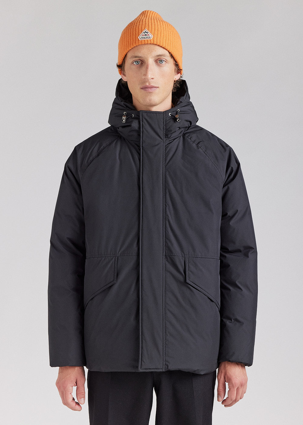 Parka courte homme Pyrenex Covert en duvet naturel Black