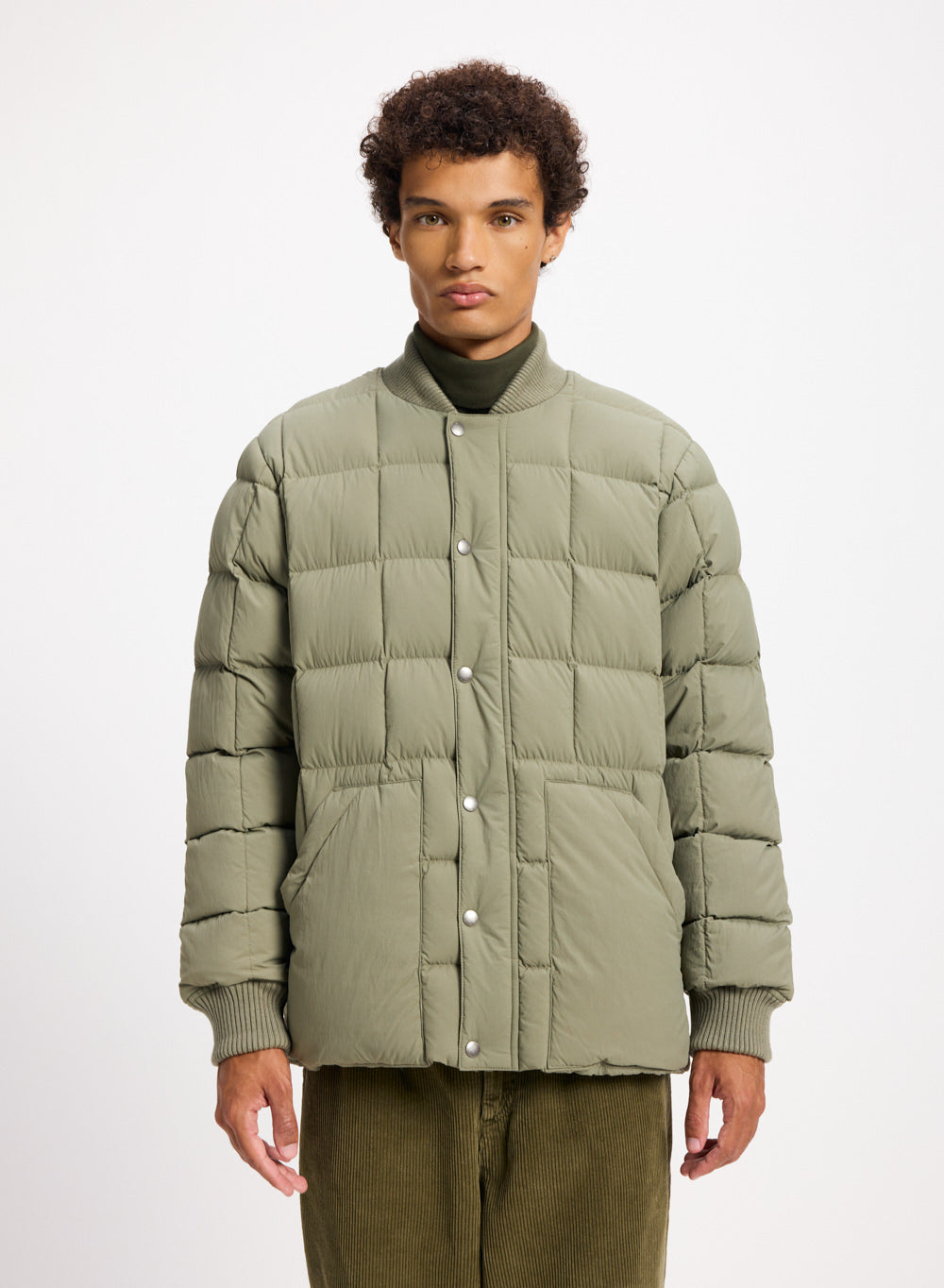 Veste doudoune homme Pyrenex Flight à piquage carré bleu foncé