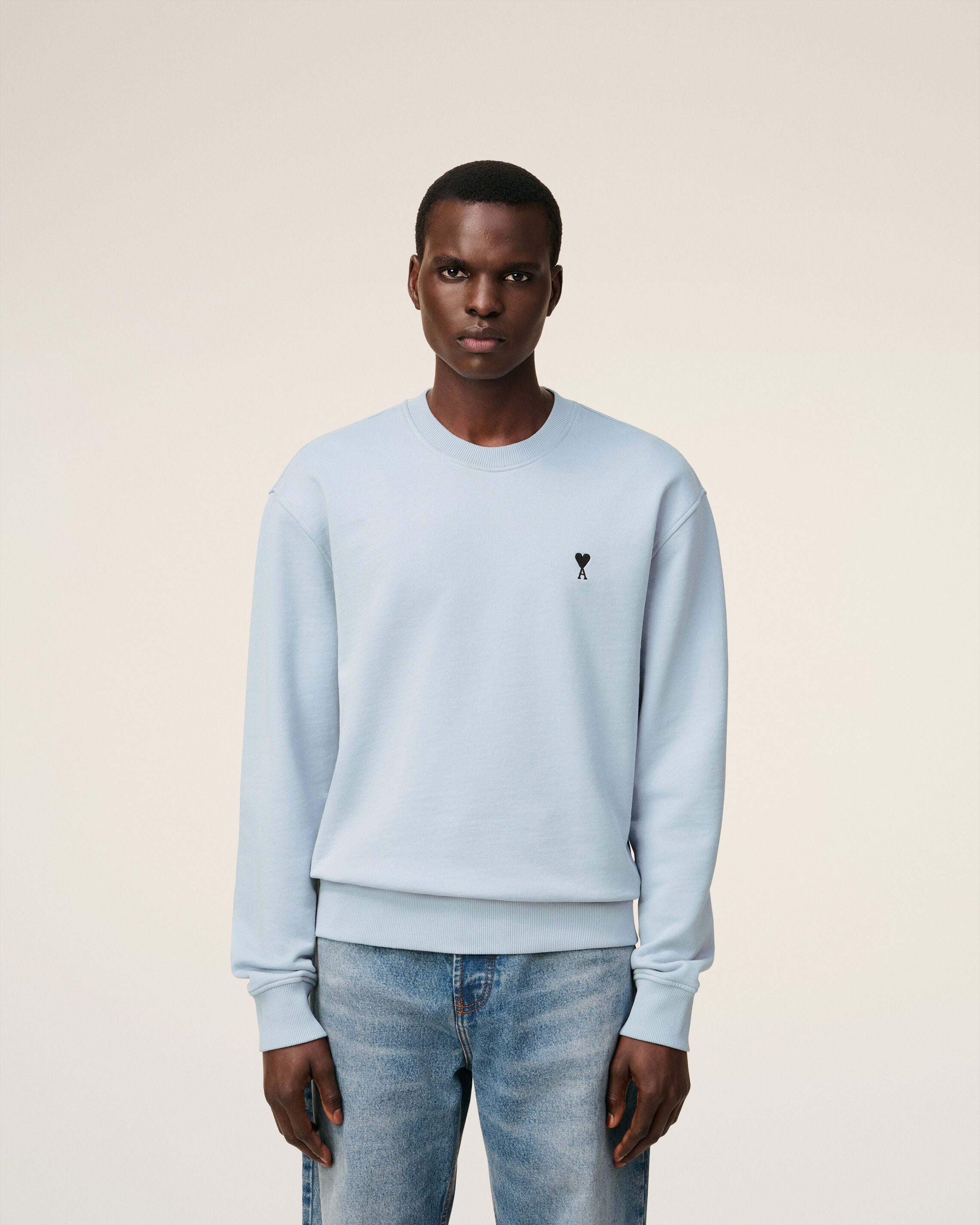 Sweatshirt Bleu Ami De Coeur En Coton