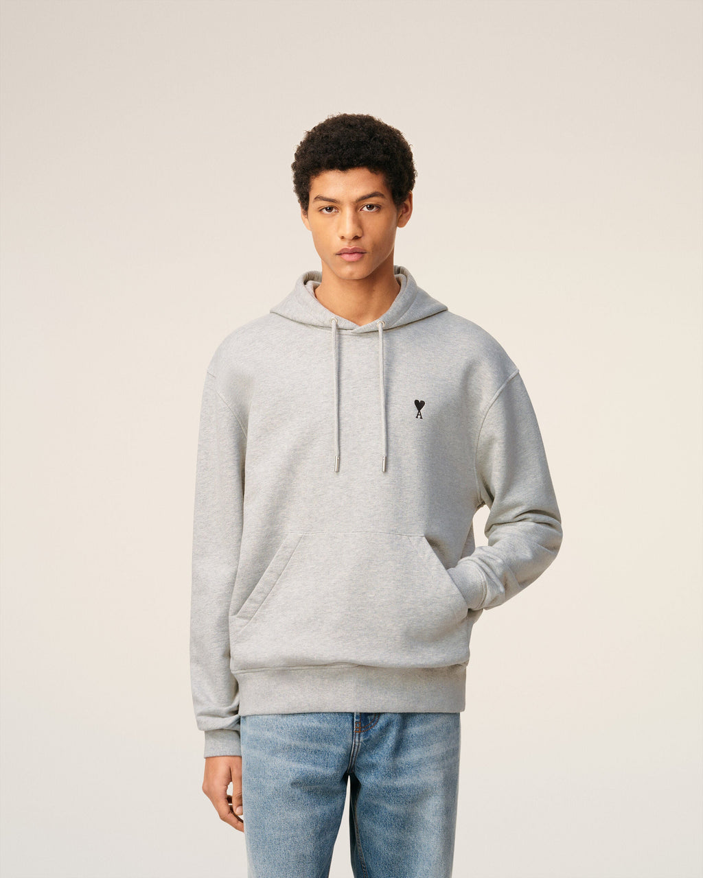 Hoodie Gris Ami De Coeur En Coton