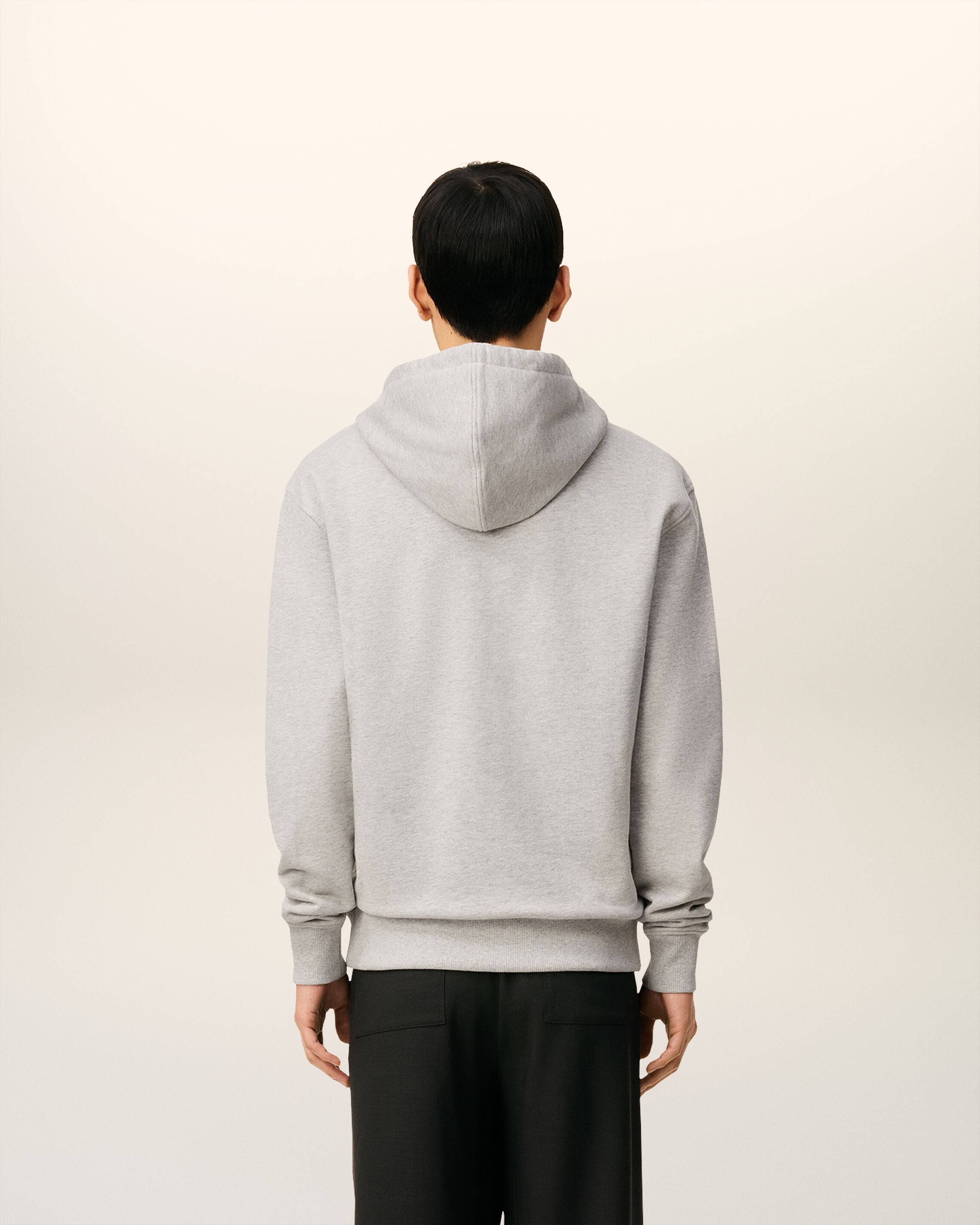 Hoodie Gris Zippé Ami De Coeur En Coton