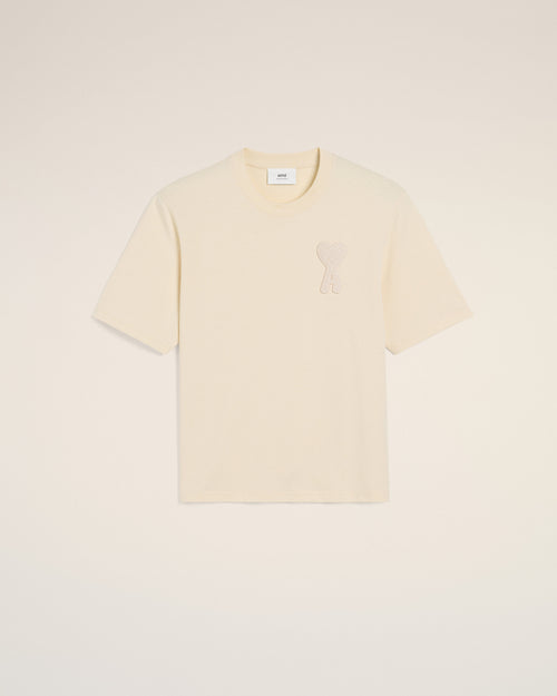 T-Shirt Beige Patch Ami de Coeur En Coton