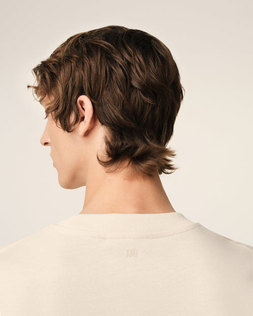 T-Shirt Beige Patch Ami de Coeur En Coton