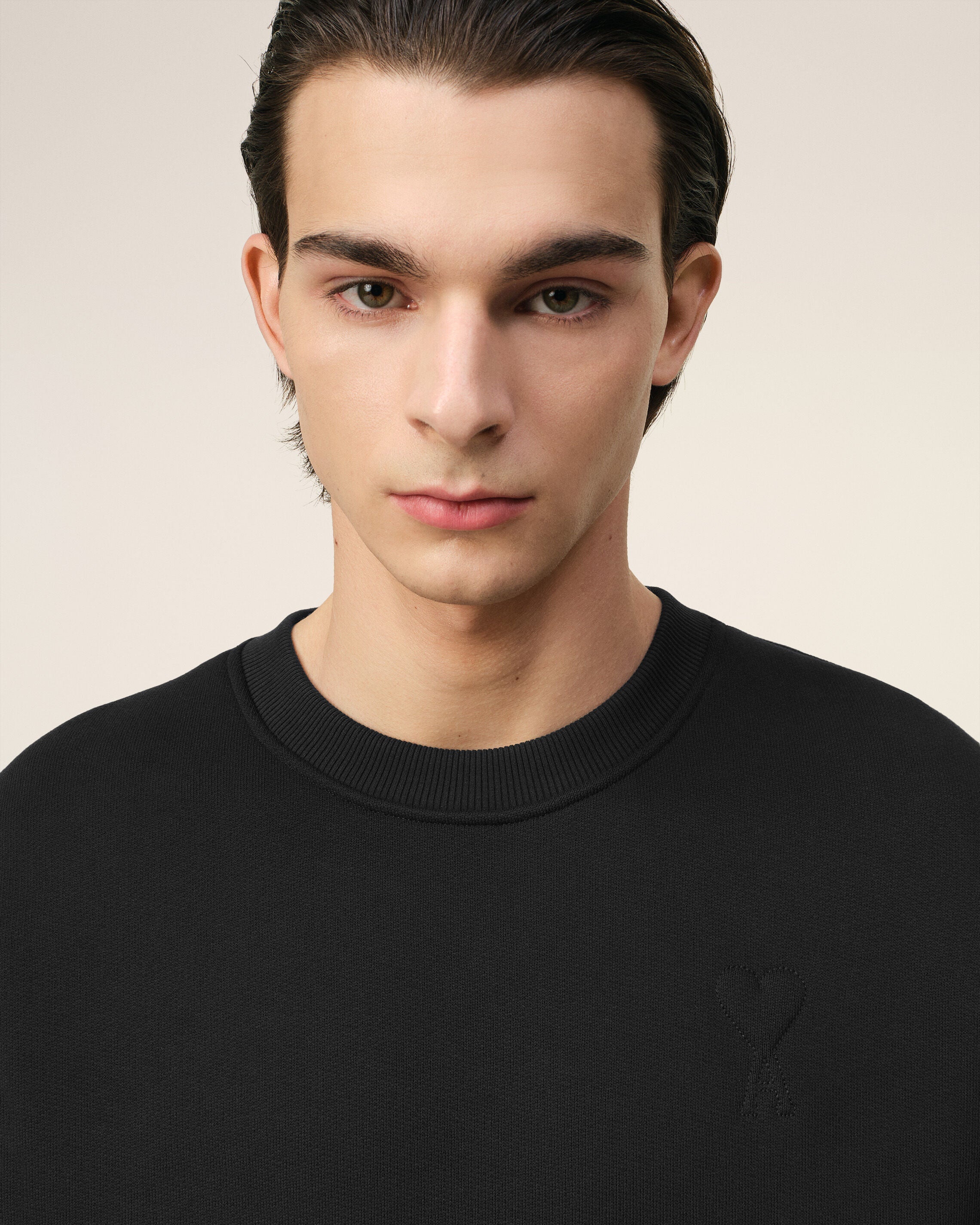 Sweatshirt Noir Ami de Coeur En Coton