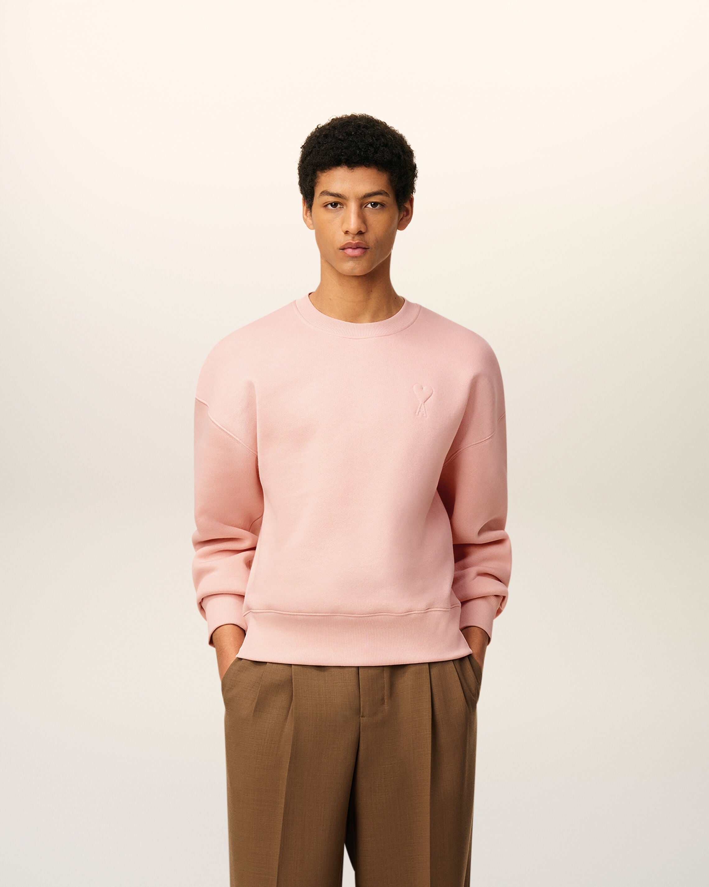 Sweatshirt Rose Ami De Coeur En Coton