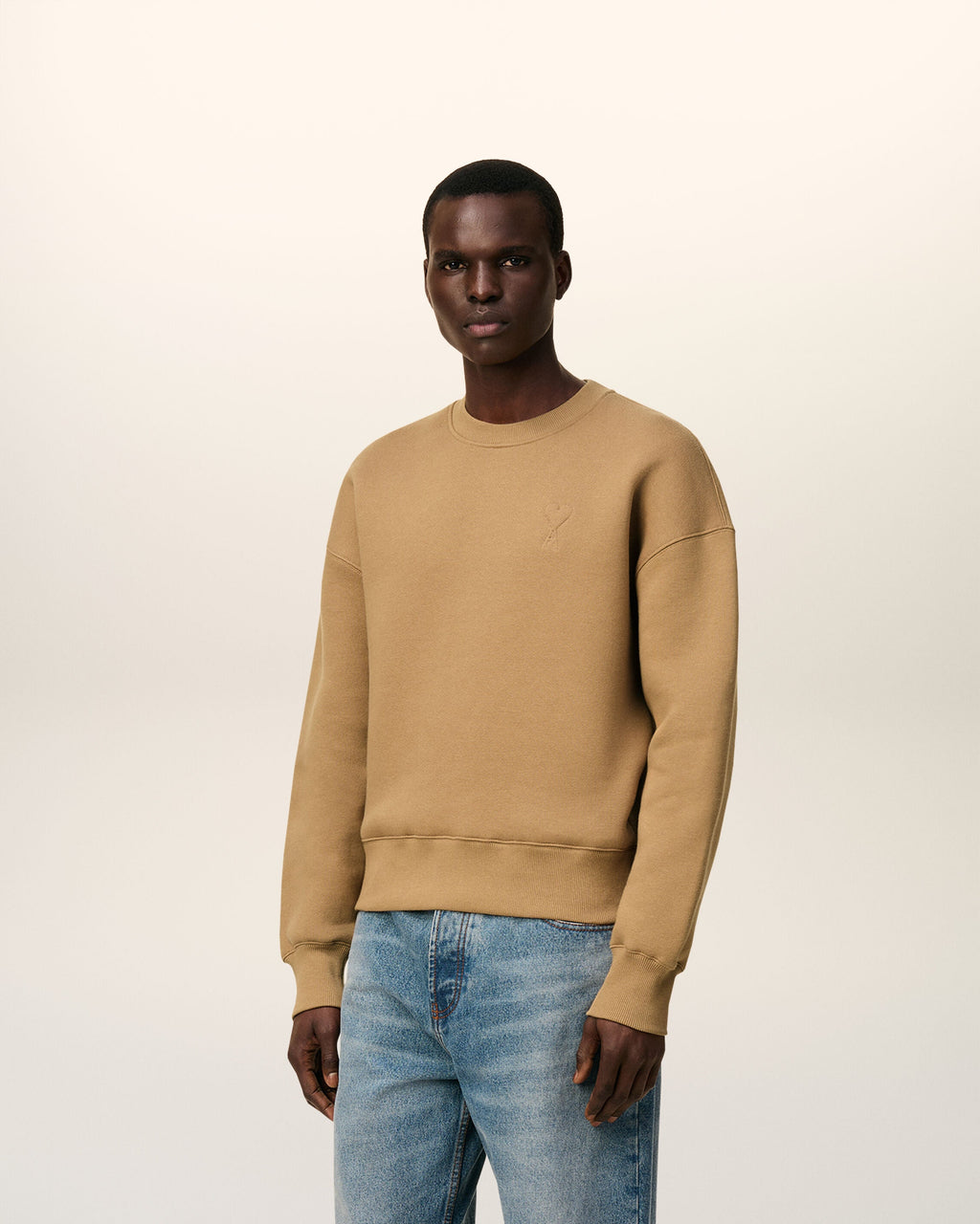 Sweatshirt Marron Ami De Coeur En Coton