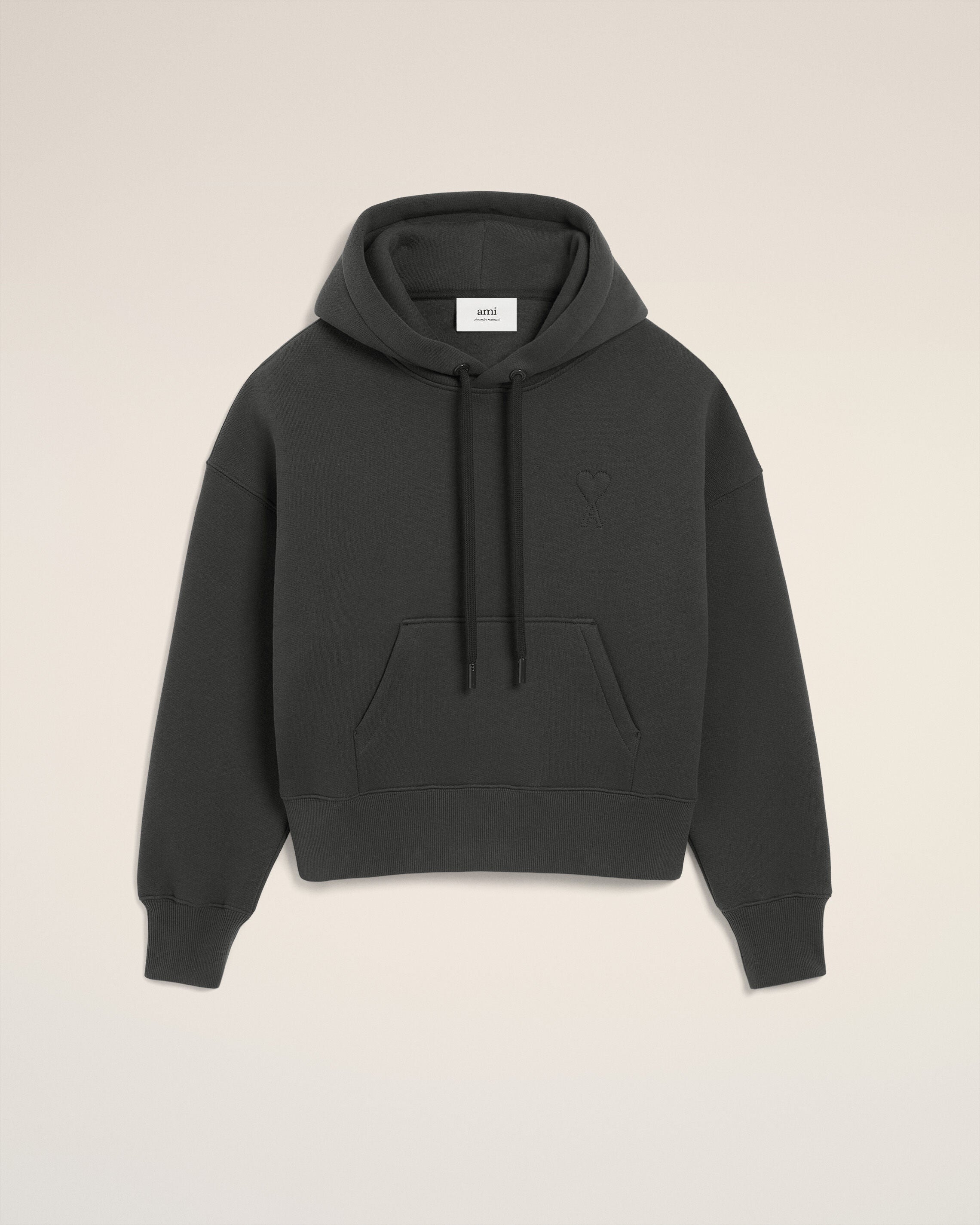Hoodie Noir Ami De Coeur En Coton
