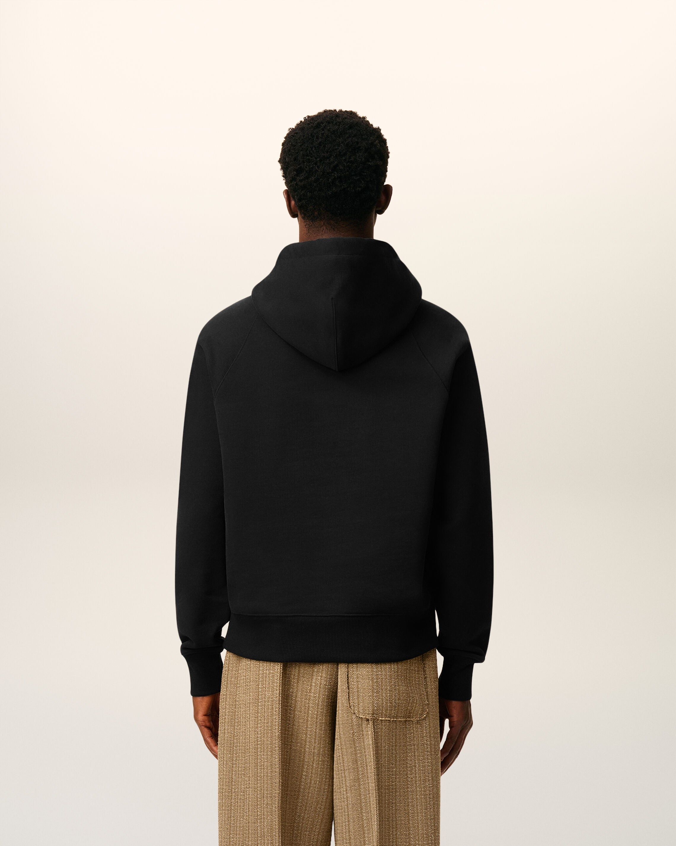 Hoodie Noir Ami De Coeur En Coton