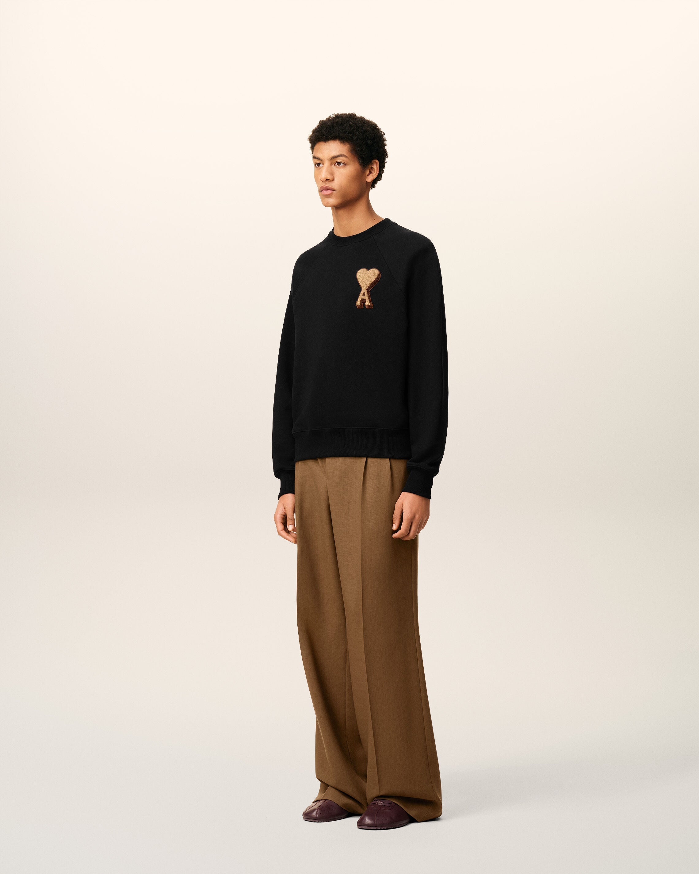 Sweatshirt Noir Ami de Coeur En Coton