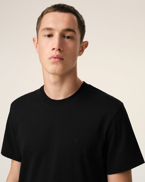 T-shirt Noir Ami de Coeur En Coton