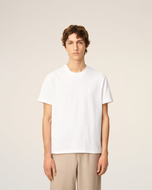 T-shirt Blanc Ami De Coeur En Coton Biologique