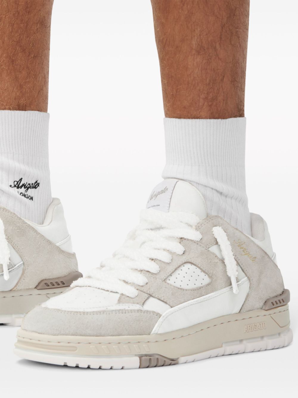 AXEL ARIGATO - Baskets Area Lo à empiècements beige