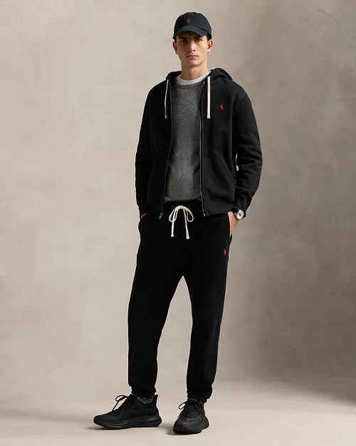 Sweat à capuche en molleton mélangé