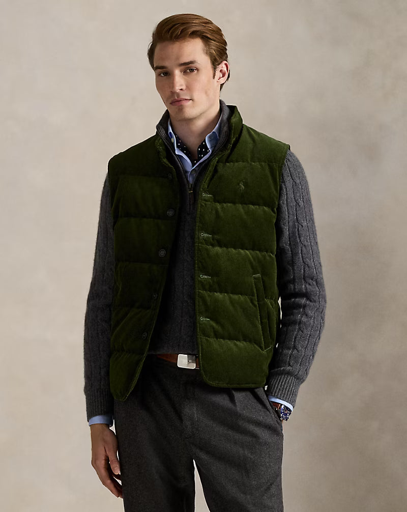 Le gilet Wynton en velours côtelé